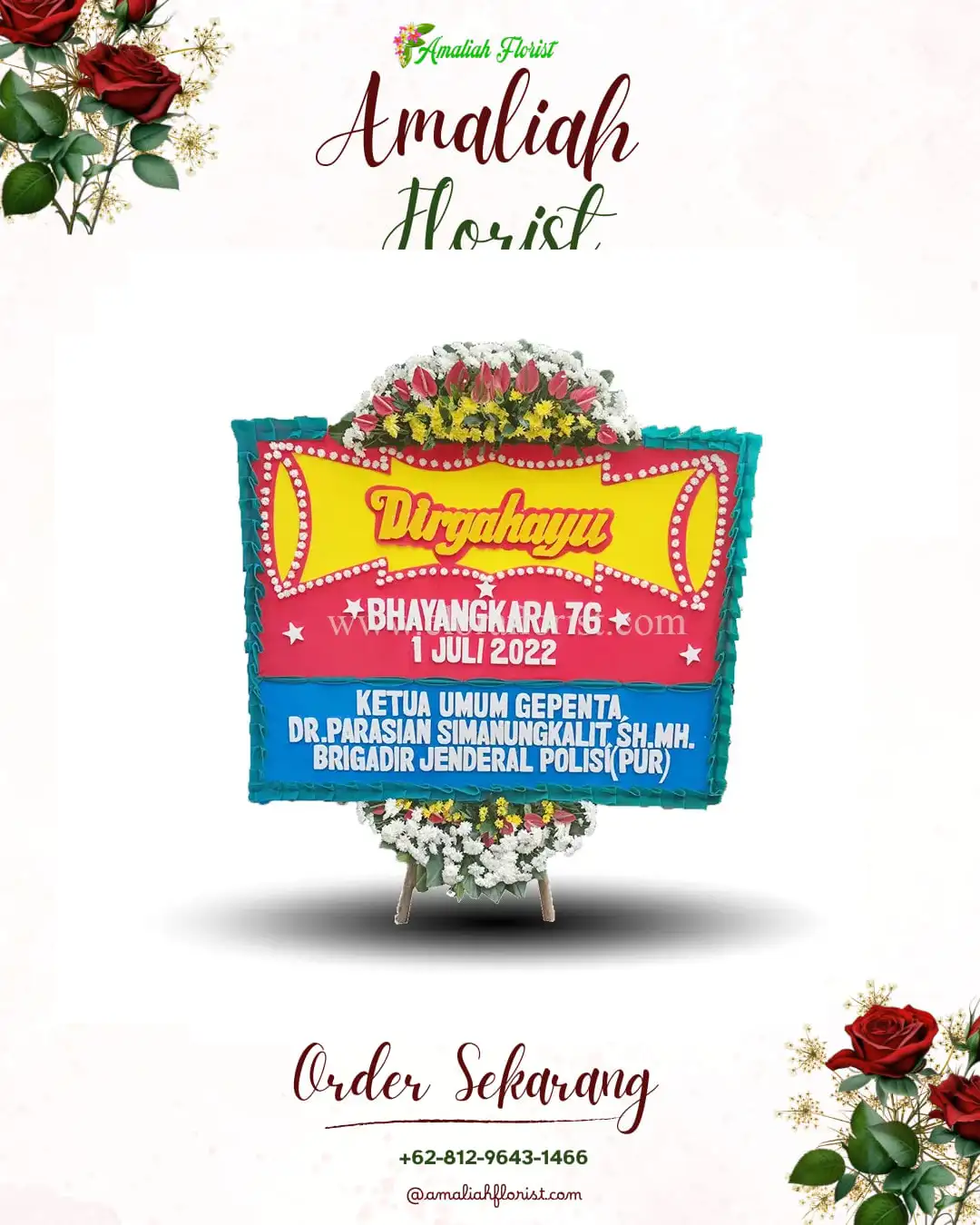 Papan Bunga HUT Ulang Tahun Kupang